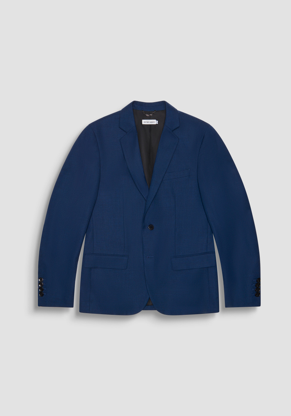 "LUIS" REGULAR FIT JACKET IN STRETCH VISCOSE BLEND FABRIC WITH BACK VENT - Antony Morato Online Shop