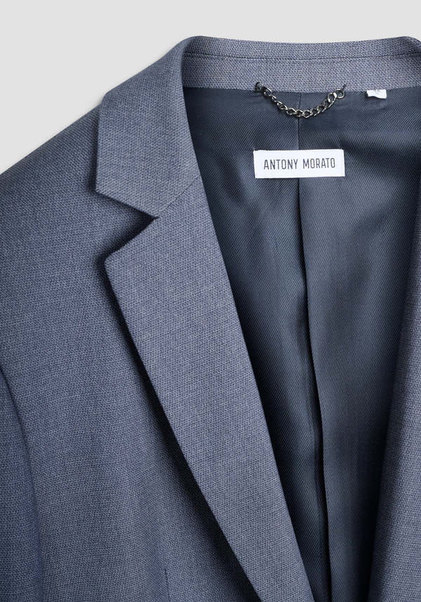 REGULAR FIT JACKET "LUIS" IN VISCOSE BLEND STRETCH PATTERN - Antony Morato Online Shop