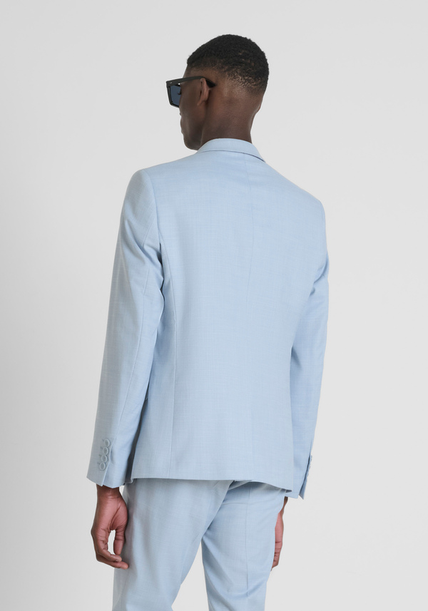 VESTE REGULAR FIT « LUIS » EN TISSU DE VISCOSE MÉLANGÉE ÉLASTIQUE AVEC FENTE SUR LE DOS - Antony Morato Online Shop