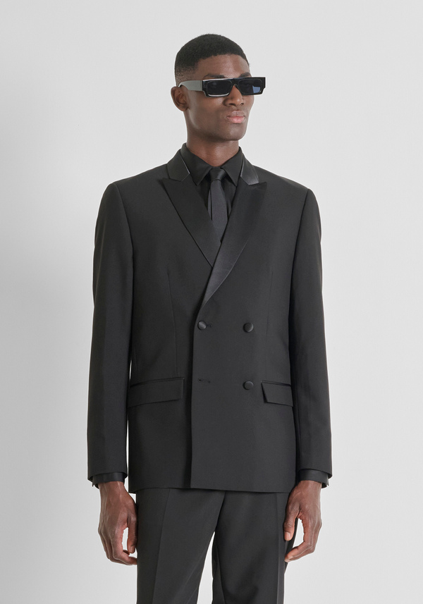 REGULAR FIT "ROGER" JACKET IN STRETCH VISCOSE BLEND PARTY COLLECTION - Antony Morato Online Shop