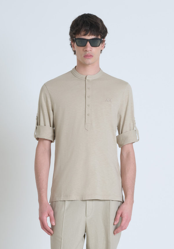 T-SHIRT REGULAR FIT IN COTONE CON LOGO RICAMATO - Antony Morato Online Shop