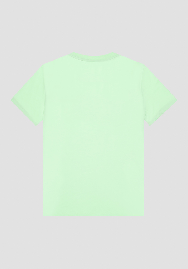 T-SHIRT REGULAR FIT EN COTON AVEC LOGO IMPRIMÉ DEVANT - Antony Morato Online Shop