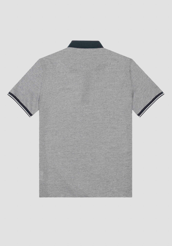 SLIM FIT POLO SHIRT IN MERCERIZED ARMORED COTTON WITH LOGO PRINT - Antony Morato Online Shop