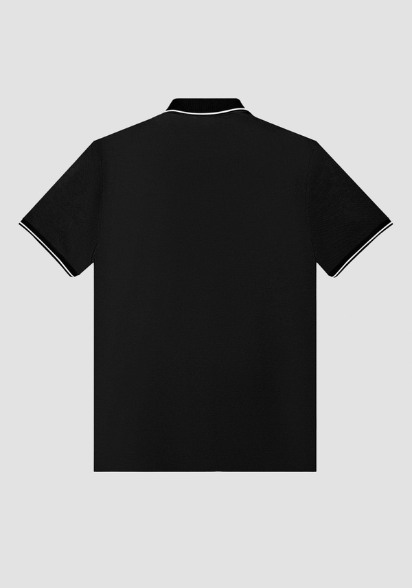 POLO REGULAR FIT EN PIQUÉ DE ALGODÓN MERCERIZADO CON LOGOTIPO ESTAMPADO - Antony Morato Online Shop