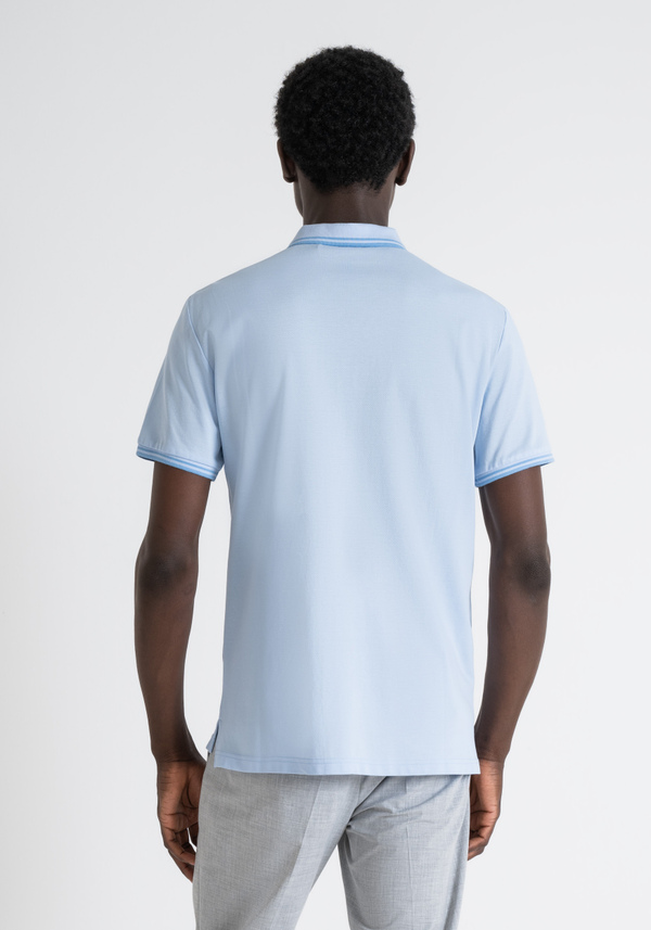 POLO EN COTON PIQUÉ À COUPE RÉGULIÈRE AVEC BRODERIE DU LOGO - Antony Morato Online Shop