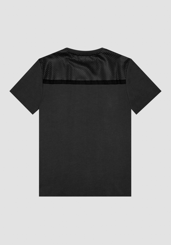 T-SHIRT RELAXED FIT IN JERSEY DI COTONE CON STAMPA LOGO GOMMATA A CONTRASTO - Antony Morato Online Shop