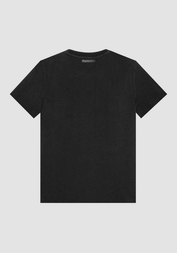 REGULAR FIT WEICHES BAUMWOLLJERSEY T-SHIRT MIT FRONTDRUCK - Antony Morato Online Shop