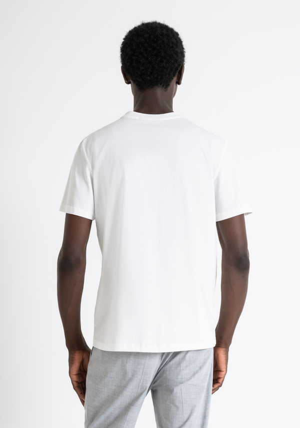 T-SHIRT EN COTON À COUPE RÉGULIÈRE AVEC IMPRESSION CÔTÉ CŒUR ET LOGO - Antony Morato Online Shop
