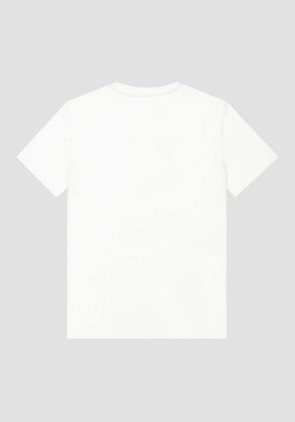 T-SHIRT EN COTON À COUPE RÉGULIÈRE AVEC IMPRESSION CÔTÉ CŒUR ET LOGO - Antony Morato Online Shop