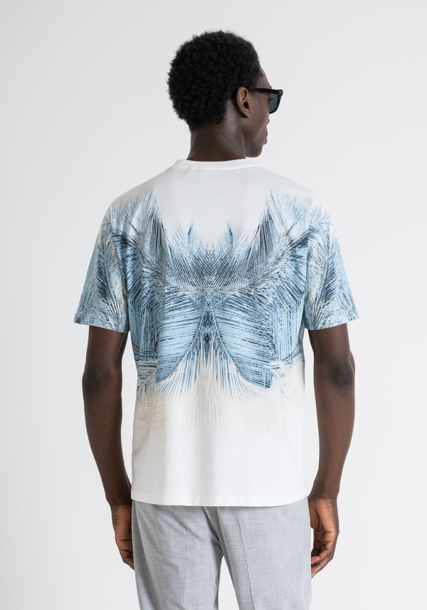 CAMISETA REGULAR FIT DE ALGODÓN CON ESTAMPADO DE AGUA - Antony Morato Online Shop