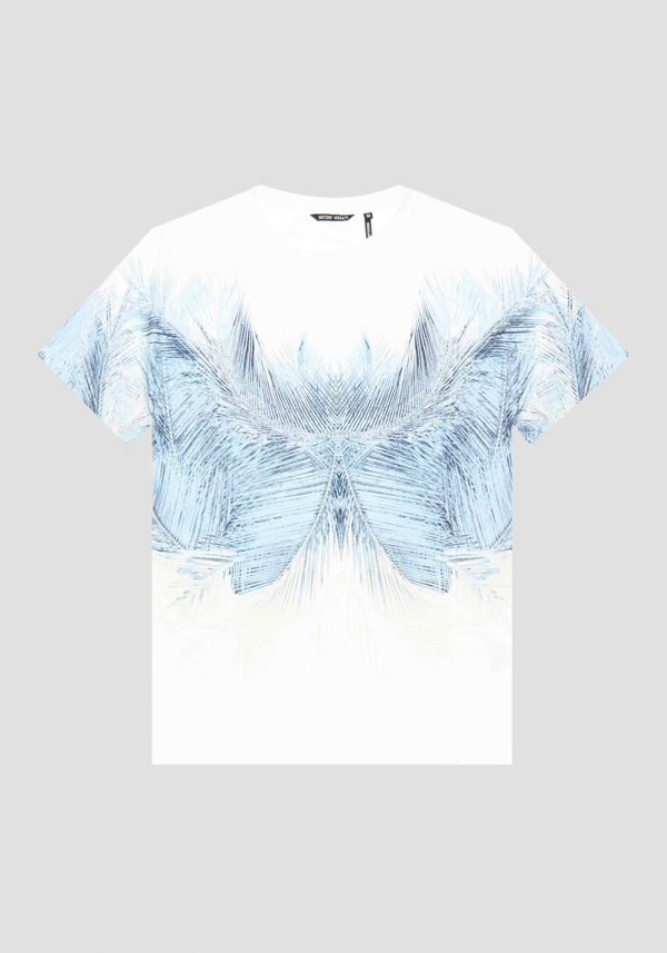 CAMISETA REGULAR FIT DE ALGODÓN CON ESTAMPADO DE AGUA - Antony Morato Online Shop