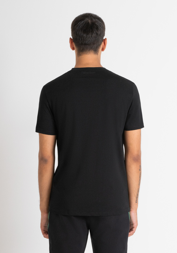 REGULAR FIT T-SHIRT IN WHITE COTTON JERSEY WITH "MICKEY MOUSE" PRINT - Antony Morato Online Shop