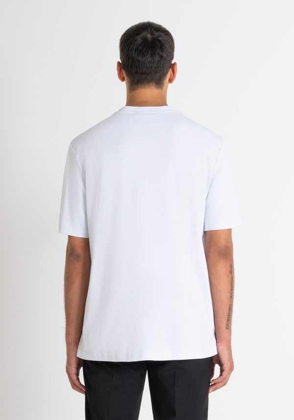 RELAXED FIT T-SHIRT IN SOFT WHITE COTTON - Antony Morato Online Shop