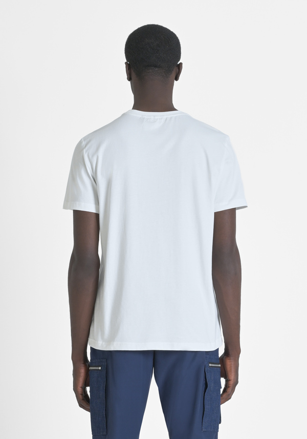 T-SHIRT REGULAR FIT EN JERSEY DE COTON AVEC IMPRIMÉ TIGRE - Antony Morato Online Shop
