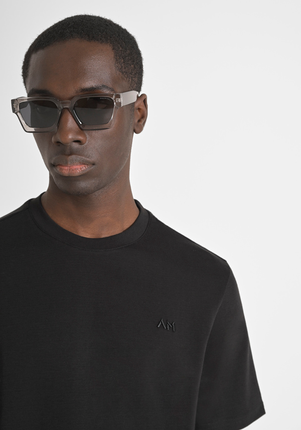 RELAXED FIT T-SHIRT IN 100% COTTON JERSEY WITH EMBROIDERED LOGO - Antony Morato Online Shop