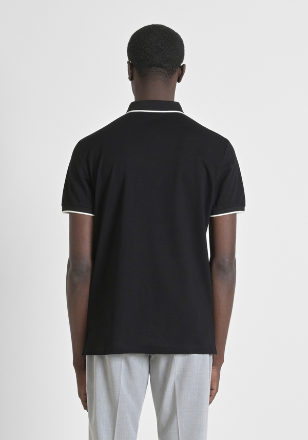 POLO REGULAR FIT IN PIQUET DI COTONE CON PATCH TIGRE - Antony Morato Online Shop