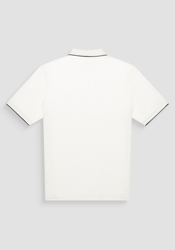 T-SHIRT RELAXED FIT 100 % JERSEY DE COTON DE COULEUR UNIE AVEC LOGO BRODÉ - Antony Morato Online Shop