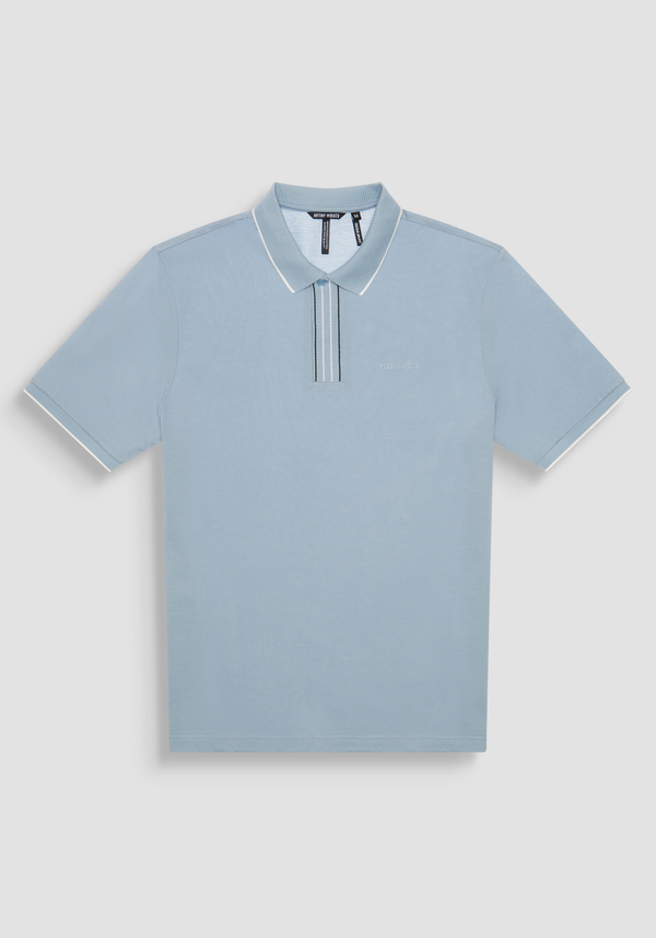 T-SHIRT RELAXED FIT 100 % JERSEY DE COTON DE COULEUR UNIE AVEC LOGO BRODÉ - Antony Morato Online Shop