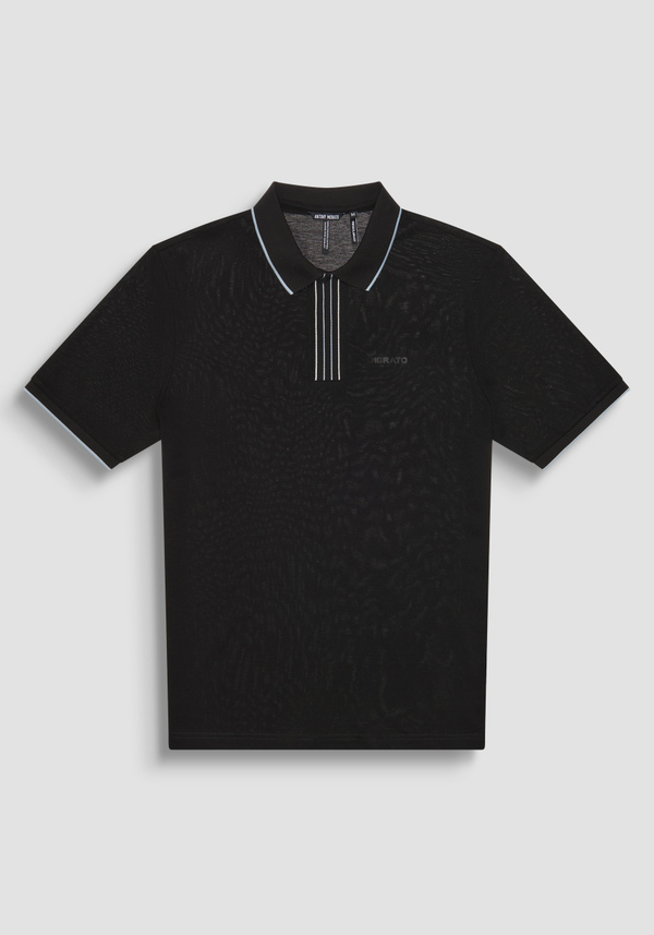 T-SHIRT RELAXED FIT AUS 100 % EINFARBIGEM BAUMWOLLJERSEY MIT GESTICKTEM LOGO - Antony Morato Online Shop