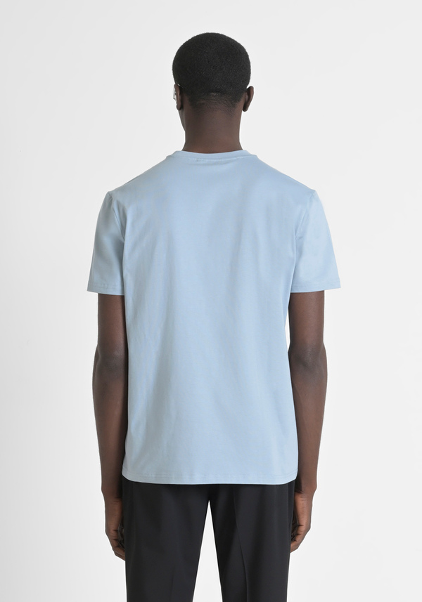 CAMISETA REGULAR FIT DE PUNTO DE ALGODÓN CON PARCHE DE TIGRE DE GOMA - Antony Morato Online Shop