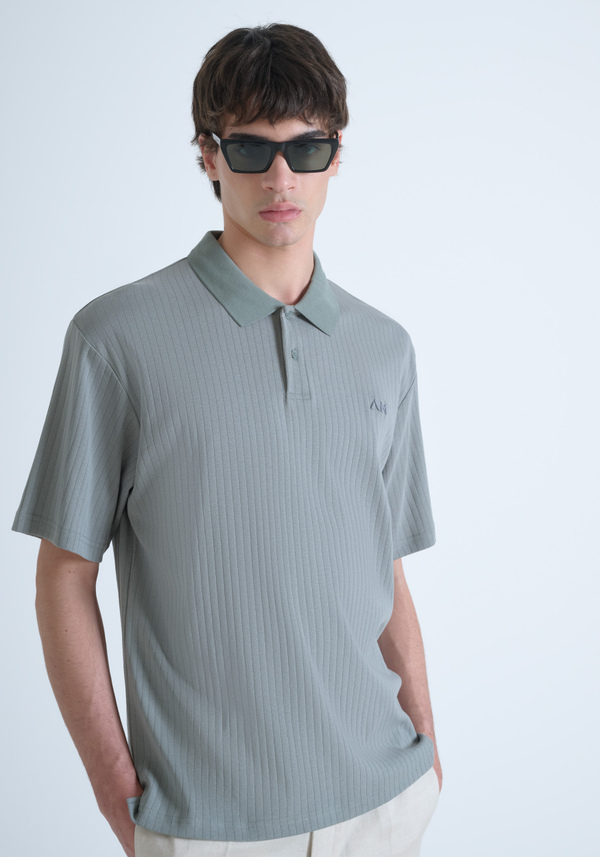 POLO RELAXED FIT IN  COTONE FANTASIA A RIGHE - Antony Morato Online Shop