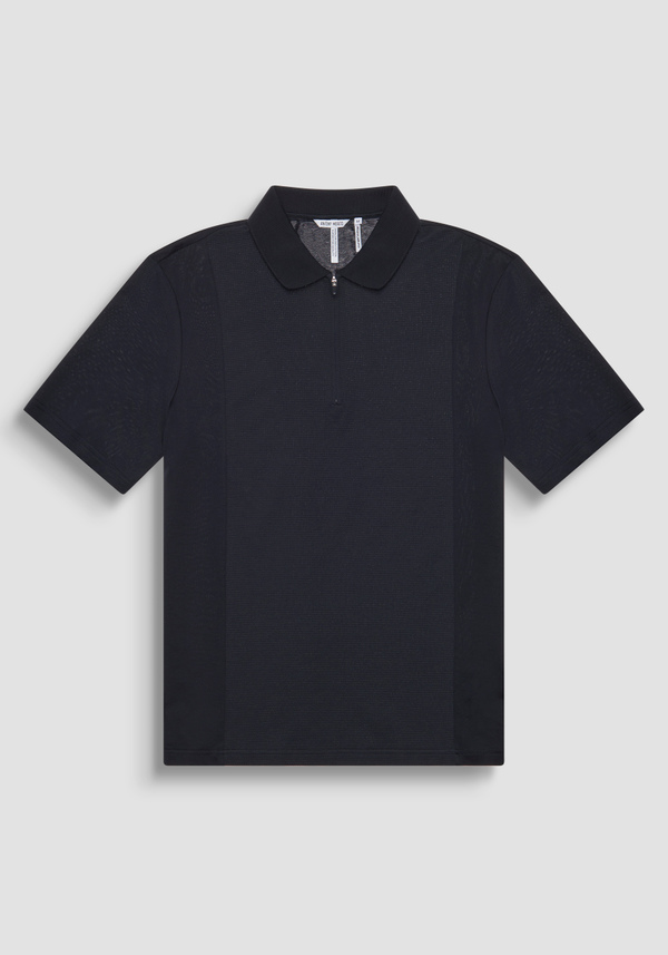 POLOSHIRT REGULAR FIT AUS 100 % BAUMWOLLPIKEE MIT KRAGEN UND ÄRMELBUND IN KONTRASTFARBE - Antony Morato Online Shop
