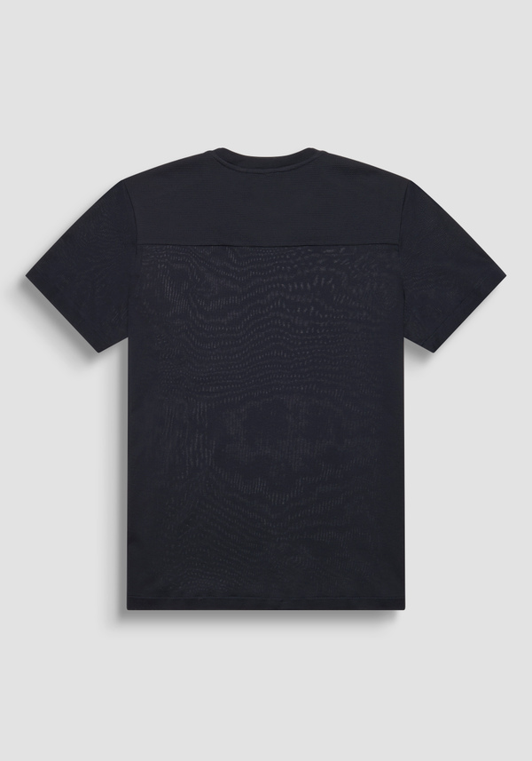 CAMISETA REGULAR FIT EN TEJIDO DE ALGODÓN JERSEY CON LOGOTIPO DE ESPUMA - Antony Morato Online Shop