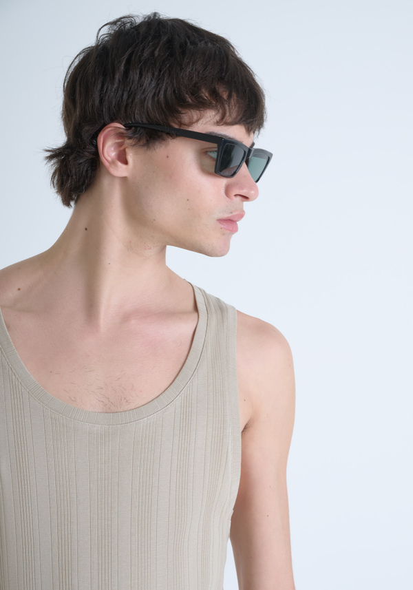 T-SHIRT SLIM FIT IN LYOCELL EFFETTO WASHED CON LOGO - Antony Morato Online Shop