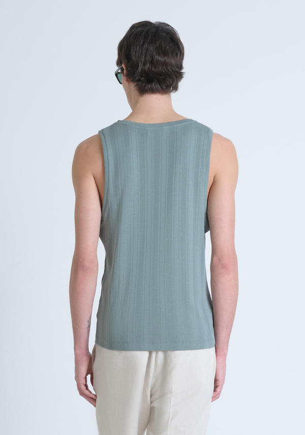 CAMISETA SLIM FIT EN MEZCLA DE ALGODÓN LYOCELL EFECTO LAVADO - Antony Morato Online Shop
