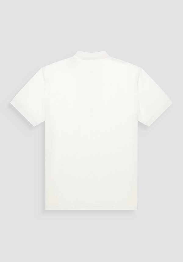 CAMISETA REGULAR FIT DE PUNTO DE ALGODÓN PURO Y LOGOTIPO BICOLOR EN RELIEVE - Antony Morato Online Shop