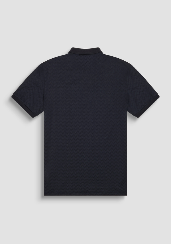 CAMISETA REGULAR FIT DE PUNTO DE ALGODÓN PURO Y LOGOTIPO BICOLOR EN RELIEVE - Antony Morato Online Shop