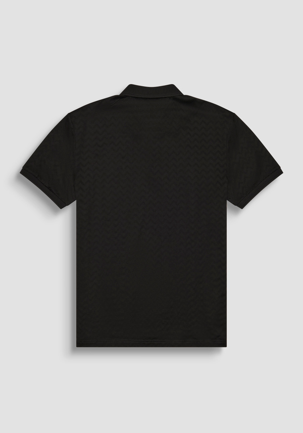T-SHIRT REGULAR FIT AUS REINEM BAUMWOLLJERSEY MIT ZWEIFARBIGEM GEPRÄGTEM LOGO-PRINT - Antony Morato Online Shop