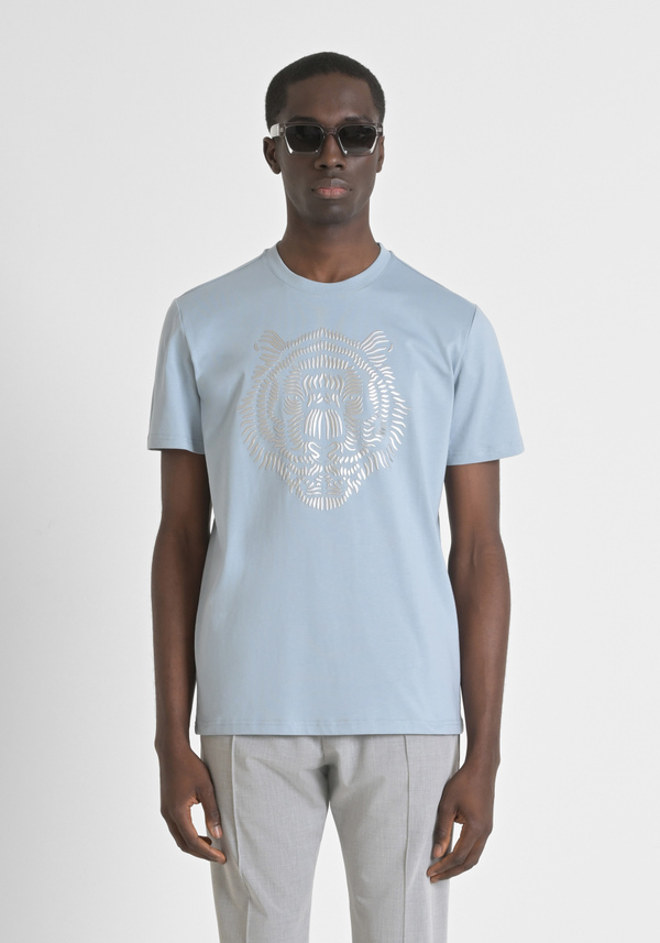 POLO REGULAR FIT DE PIQUÉ ALGODÓN 100 % CON DETALLES EN CONTRASTE Y PARCHE CON LOGOTIPO - Antony Morato Online Shop