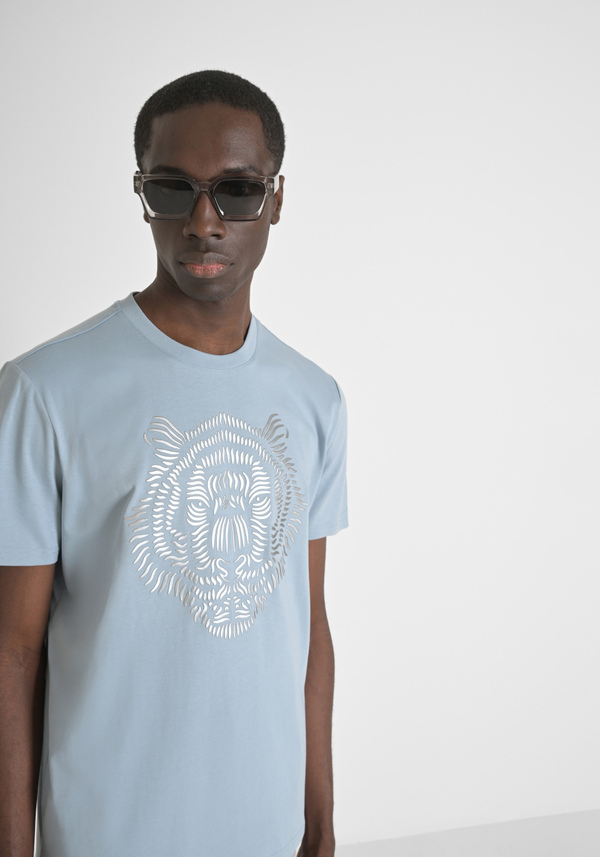 POLO REGULAR FIT DE PIQUÉ ALGODÓN 100 % CON DETALLES EN CONTRASTE Y PARCHE CON LOGOTIPO - Antony Morato Online Shop