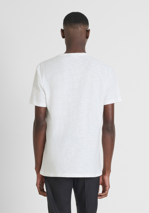 CAMISETA REGULAR FIT DE ALGODÓN JERSEY CON LOGOTIPO BORDADO - Antony Morato Online Shop