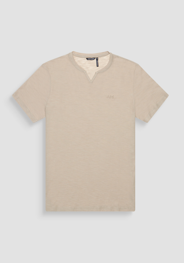 T-SHIRT REGULAR FIT IN JERSEY COTTON WITH EMBROIDERED LOGO - Antony Morato Online Shop