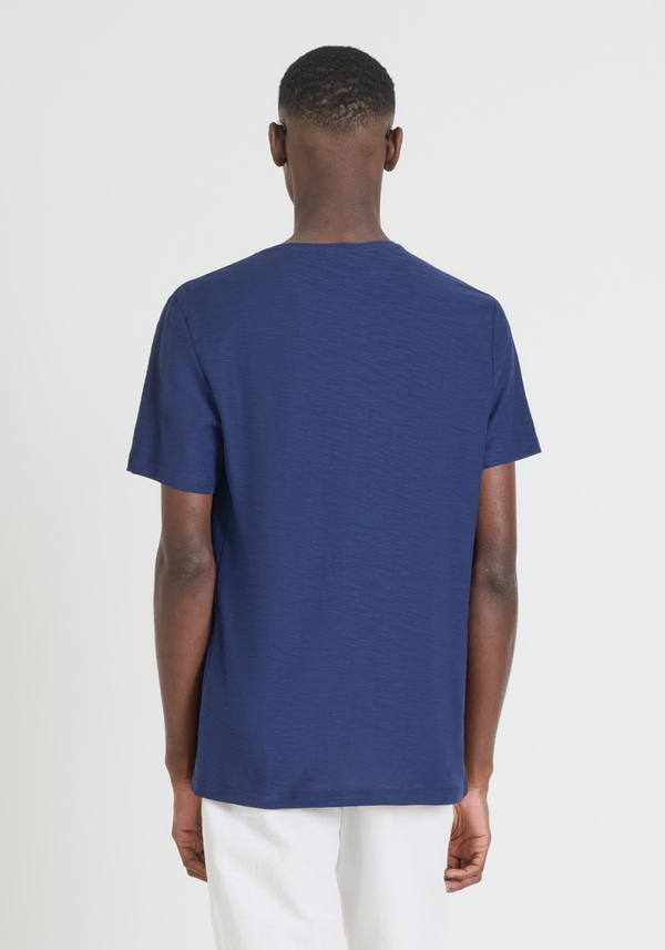 CAMISETA REGULAR FIT DE ALGODÓN JERSEY CON LOGOTIPO BORDADO - Antony Morato Online Shop
