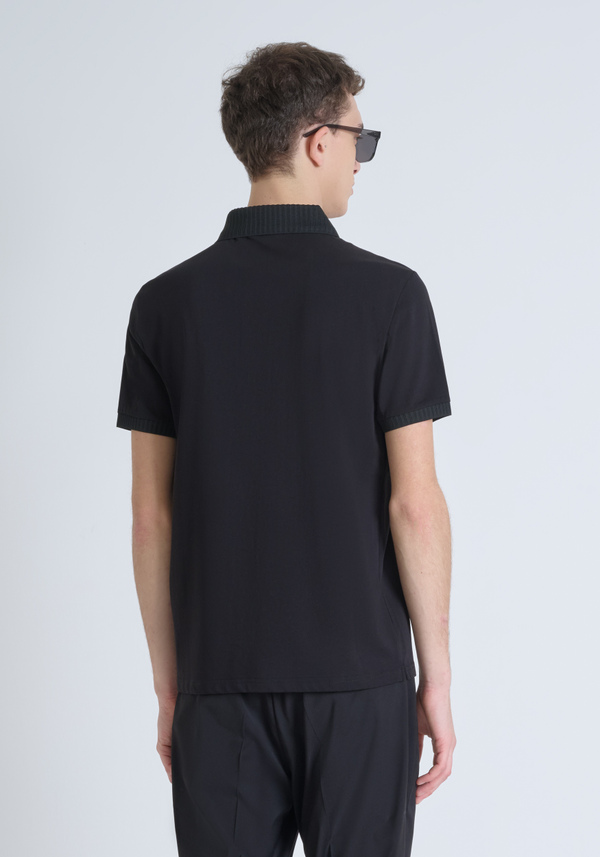 POLO REGULAR FIT IN JERSEY DI COTONE E LOGO STAMPATO - Antony Morato Online Shop