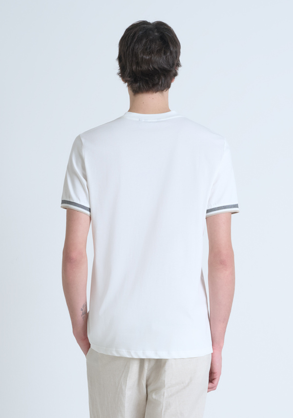 T-SHIRT REGULAR FIT IN JERSEY DI COTONE CON LOGO RICAMATO - Antony Morato Online Shop