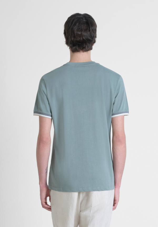 T-SHIRT REGULAR FIT IN JERSEY DI COTONE CON LOGO RICAMATO - Antony Morato Online Shop