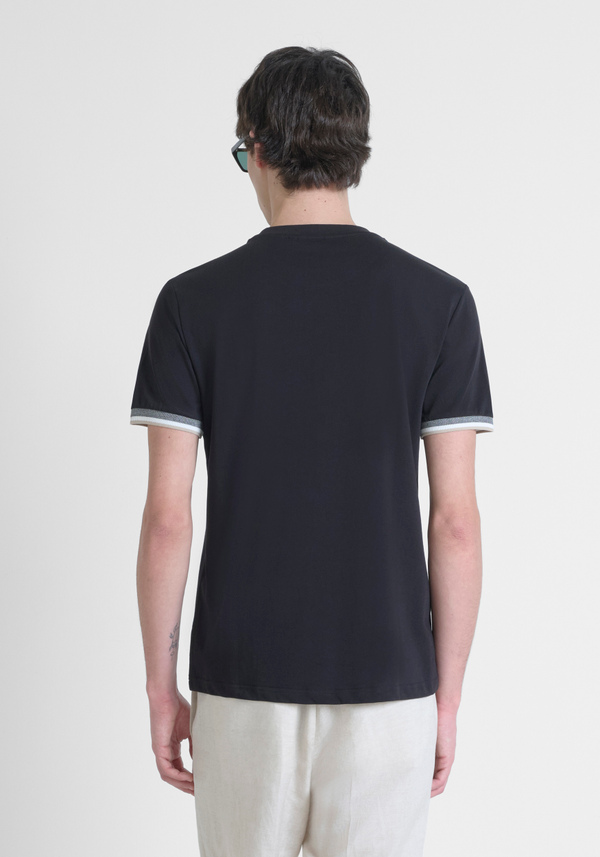 POLO REGULAR FIT DE PUNTO DE ALGODÓN PURO CON MONOGRAMA ESTAMPADO - Antony Morato Online Shop