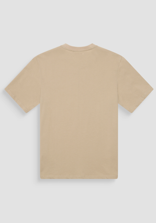 RELAXED FIT T-SHIRT IN PURE COTTON JERSEY WITH MINIMAL PRINT AND LOGO ON THE BACK - Antony Morato Online Shop
