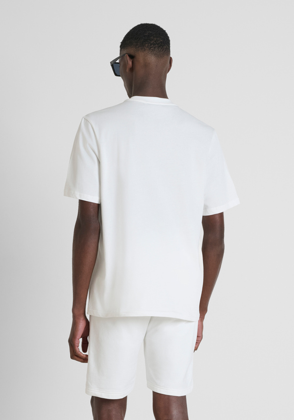 T-SHIRT DÉCONTRACTÉ EN JERSEY DE COTON AVEC LOGO BRODÉ - Antony Morato Online Shop