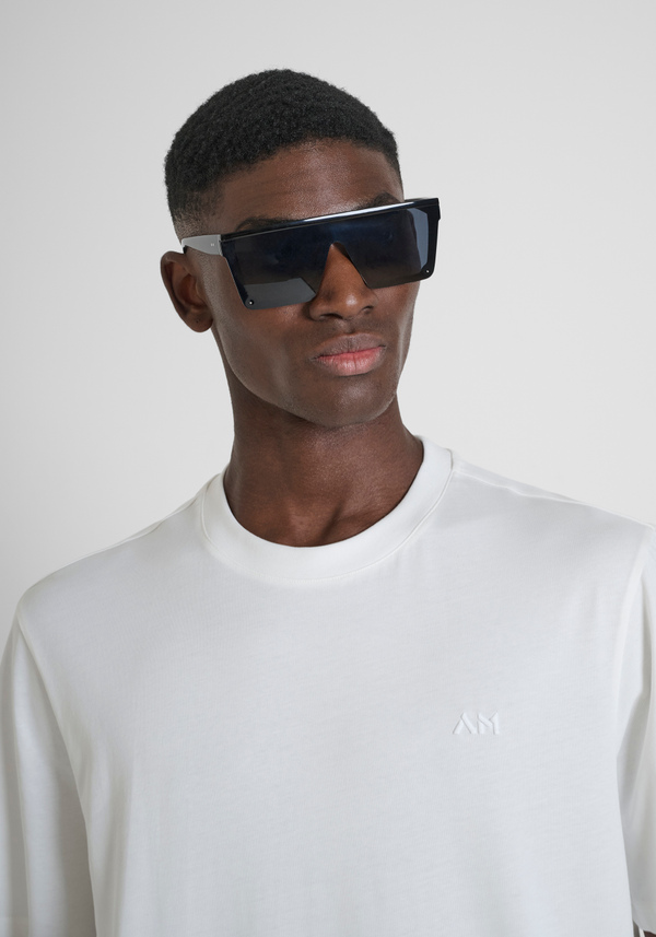 T-SHIRT DÉCONTRACTÉ EN JERSEY DE COTON AVEC LOGO BRODÉ - Antony Morato Online Shop