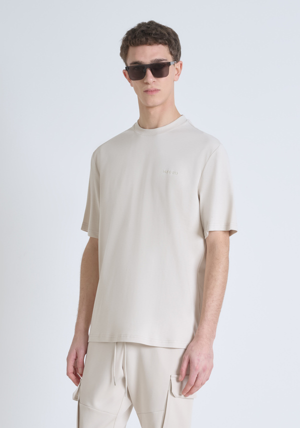 T-SHIRT RELAXED IN JERSEY DI COTONE CON LOGO STAMPATO - Antony Morato Online Shop