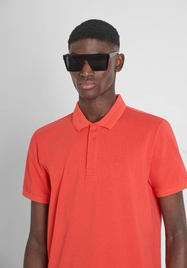 POLO REGULAR FIT IN JERSEY DI COTONE E LOGO RICAMATO - Antony Morato Online Shop
