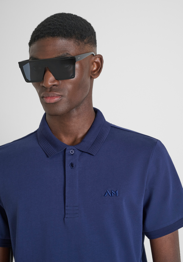 POLO REGULAR FIT IN JERSEY DI COTONE E LOGO RICAMATO - Antony Morato Online Shop