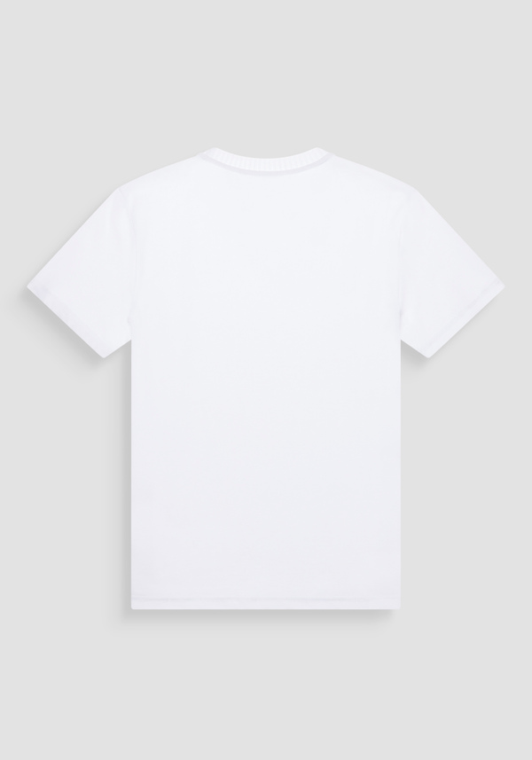T-SHIRT REGULAR FIT IN JERSEY DI COTONE E LOGO RICAMATO - Antony Morato Online Shop