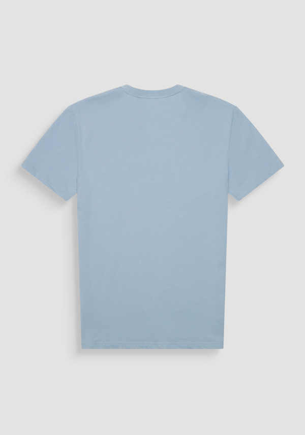 REGULAR FIT 100% COTTON JERSEY T-SHIRT WITH TONE-ON-TONE EMBOSSED LOGO - Antony Morato Online Shop