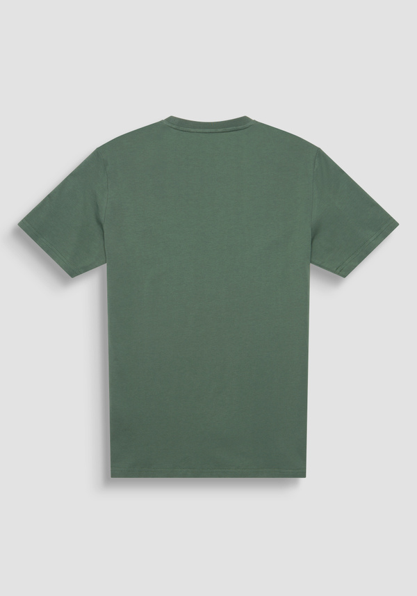 REGULAR FIT 100% COTTON JERSEY T-SHIRT WITH CONTRASTING LOGO PATCH - Antony Morato Online Shop